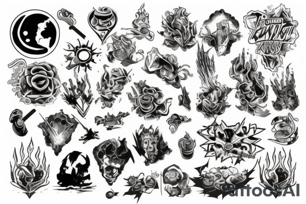 earth destroyed tattoo idea