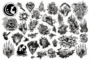 earth destroyed tattoo idea