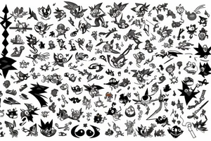 Keyblade, stitch, toothless, sora , running, kingdom hearts tattoo idea