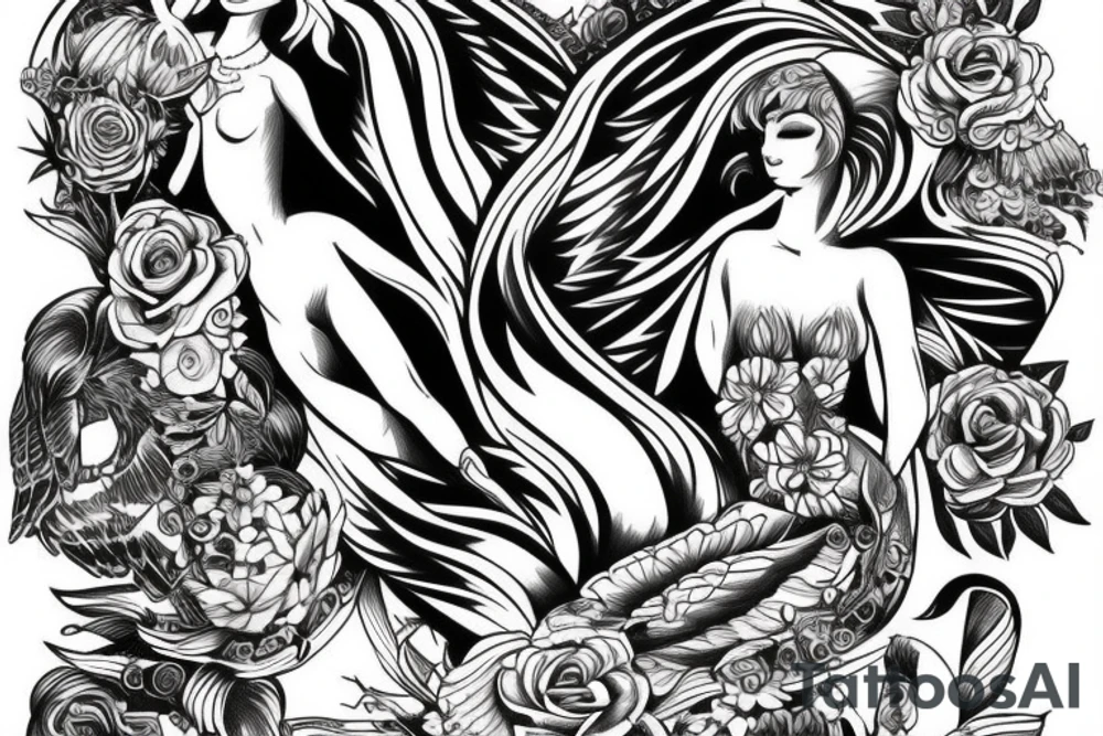 Angel tattoo idea