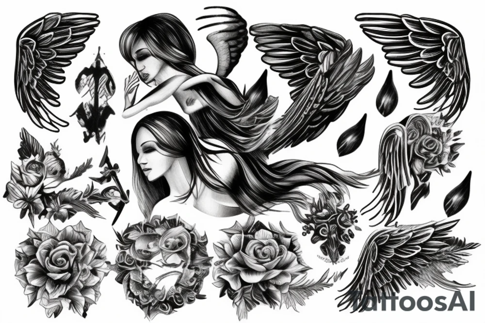 Angel tattoo idea