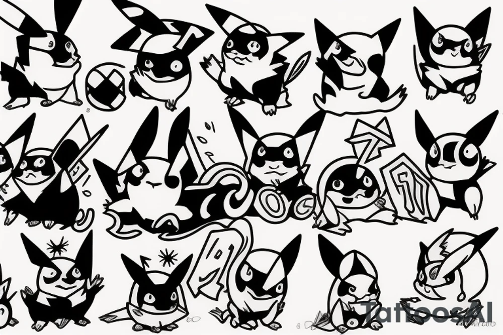 Pikachu tattoo idea