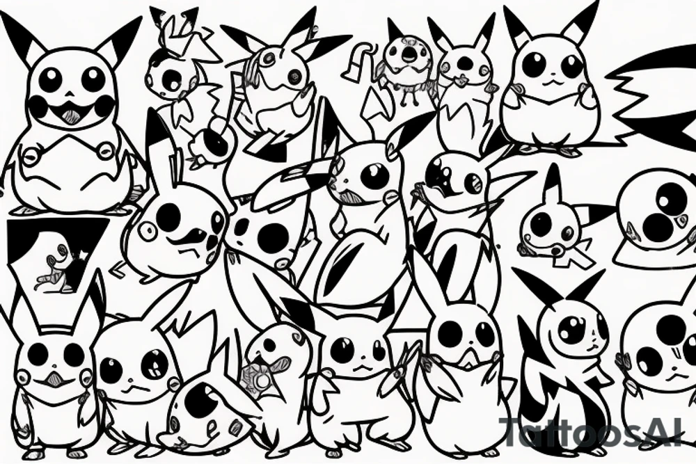 Pikachu tattoo idea