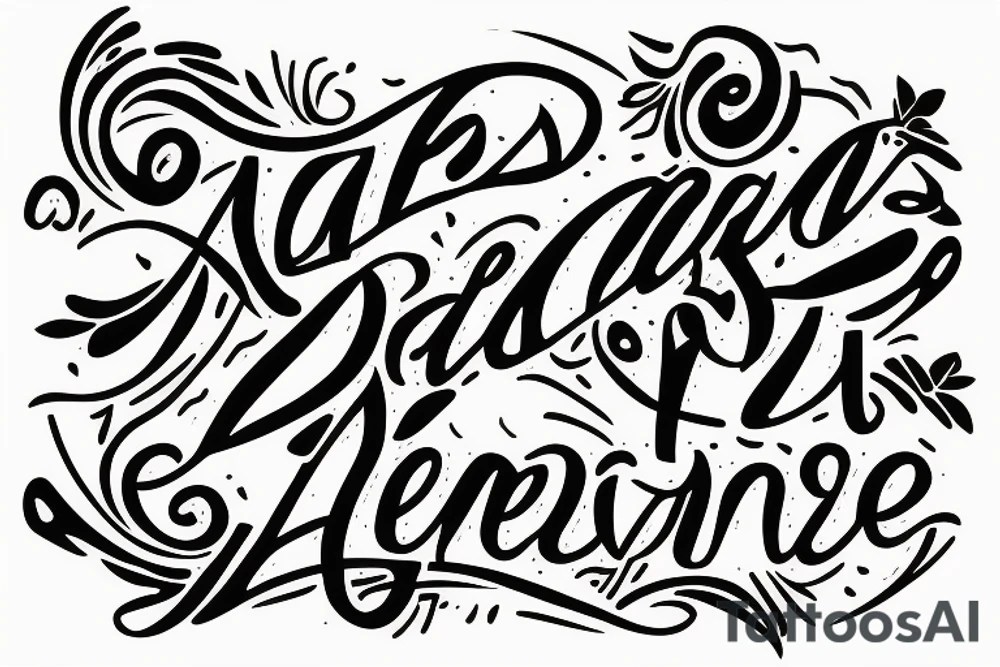 S AJ A L tattoo idea