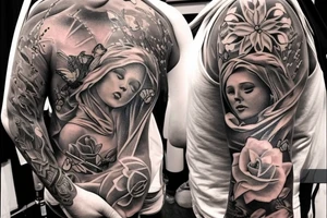 My dad passed away and I want to continue a sleeve with heavenly gates and more tattoo idea