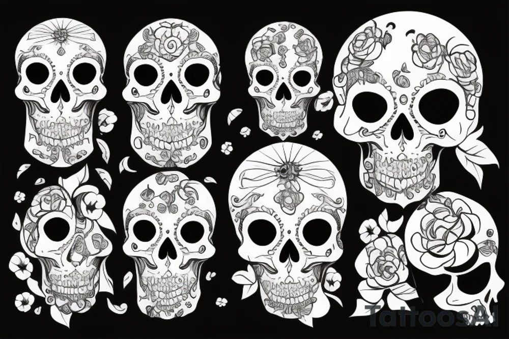 Skull tattoo idea