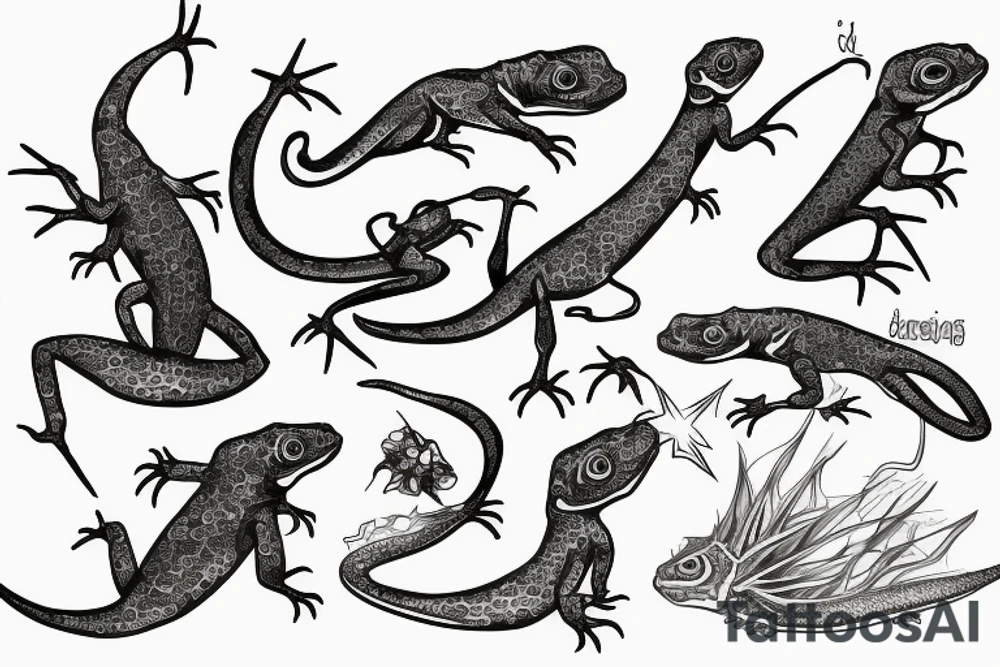 Lizzard tattoo idea