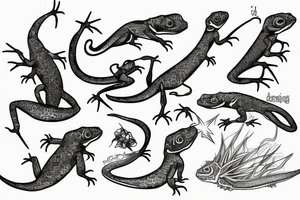 Lizzard tattoo idea