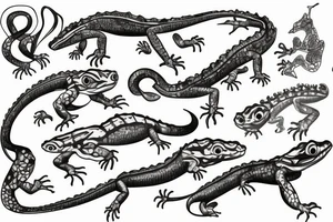 Lizzard tattoo idea