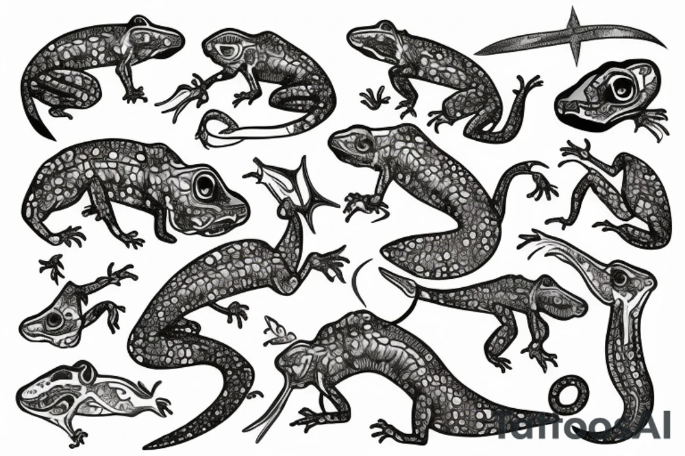 Lizzard tattoo idea