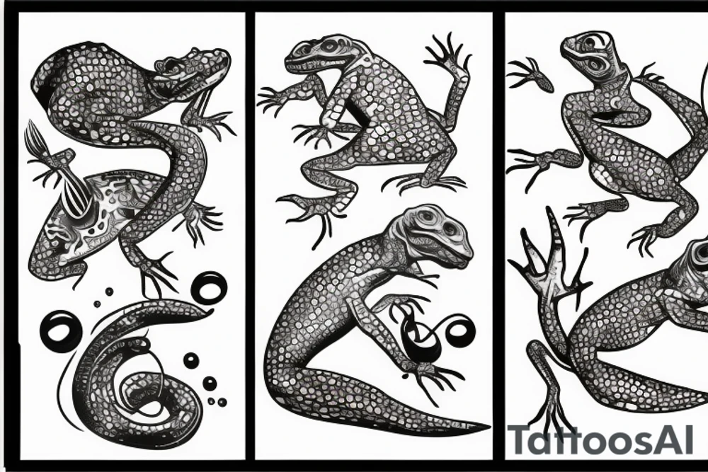 Lizzard tattoo idea