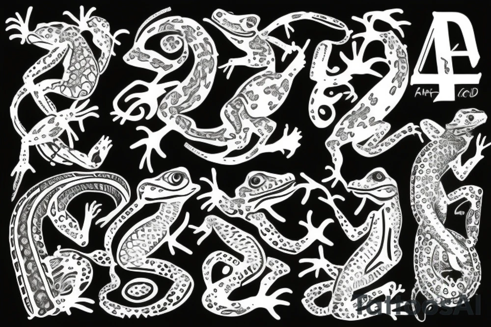 Lizzard tattoo idea