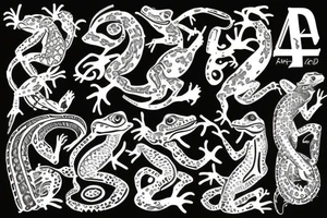 Lizzard tattoo idea