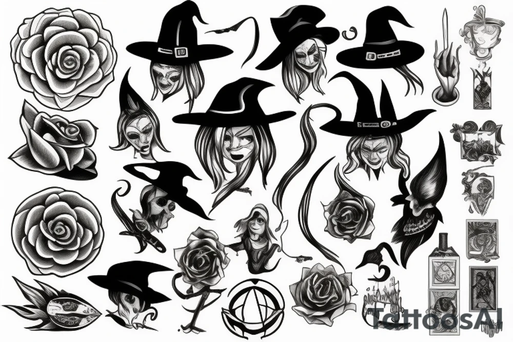 Witch tattoo idea