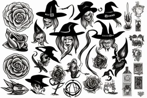 Witch tattoo idea