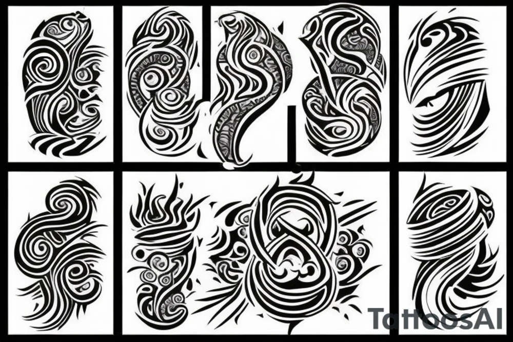 fire earth air water tattoo idea