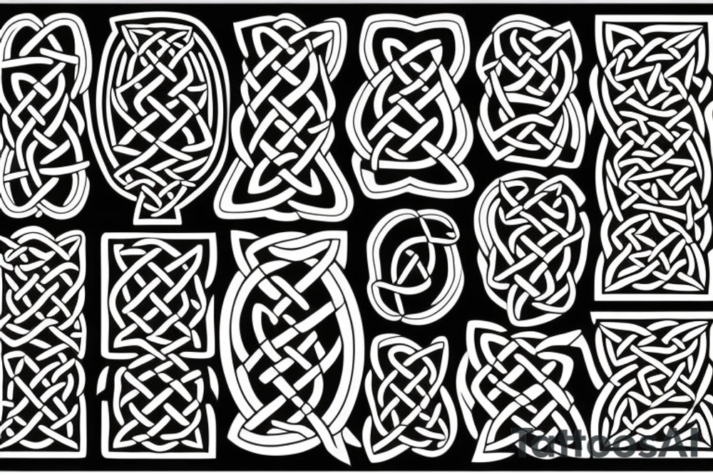fire earth air water mixed with celtic tattoo idea