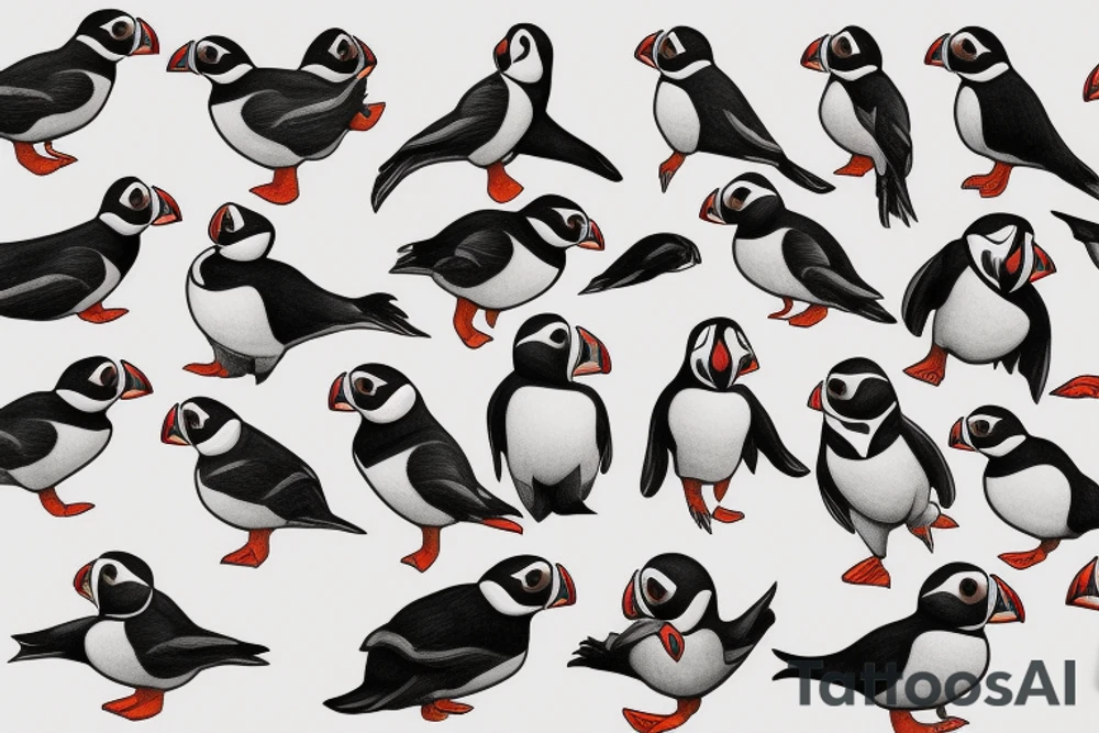 Puffin tattoo idea