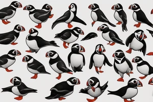 Puffin tattoo idea