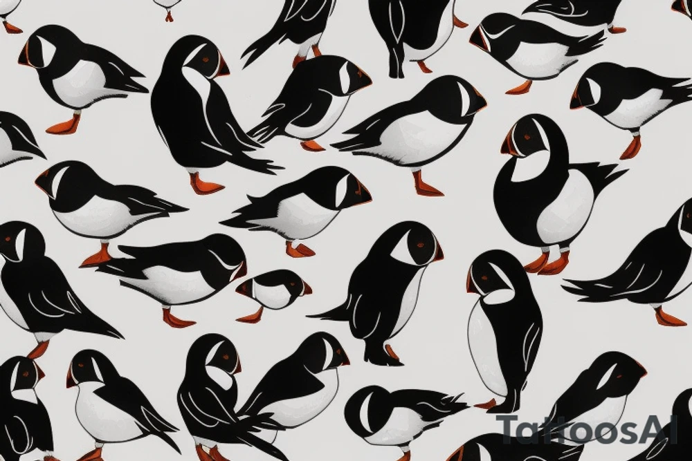 Puffin tattoo idea