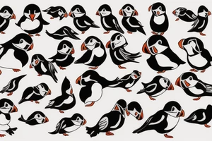Puffin tattoo idea