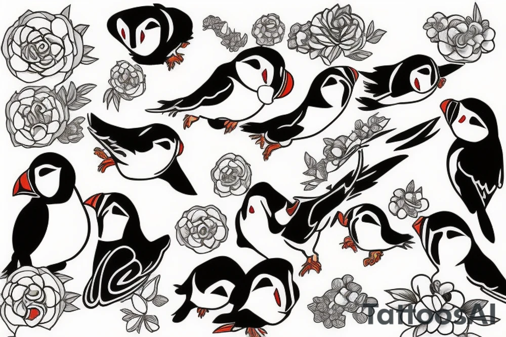 Puffin tattoo idea