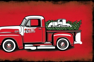 1953 fifth window GMC farm truck, red barn tattoo idea