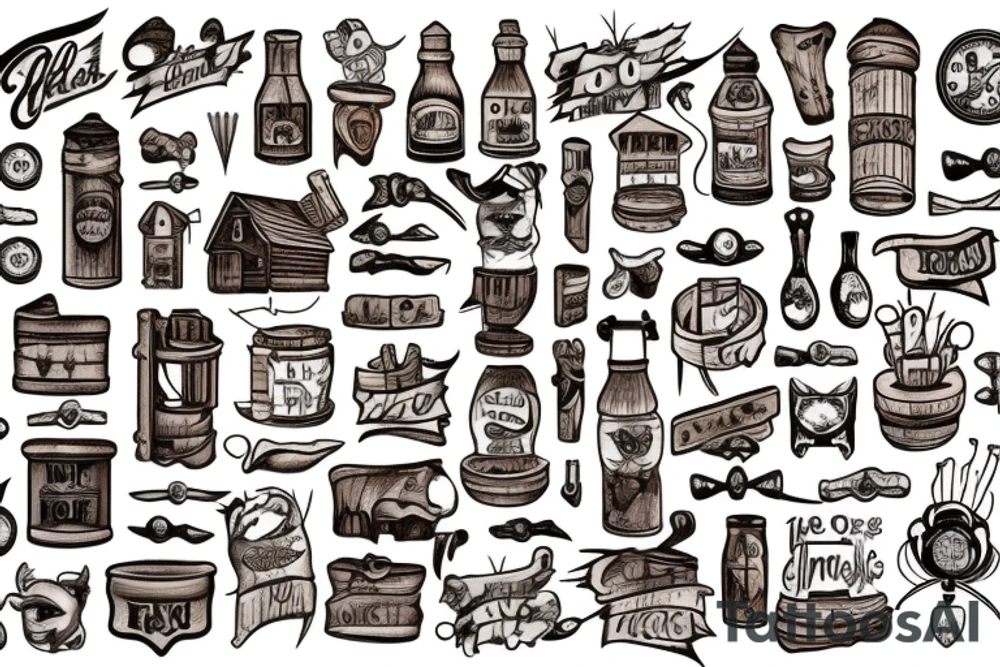 an old rustic barn tattoo idea