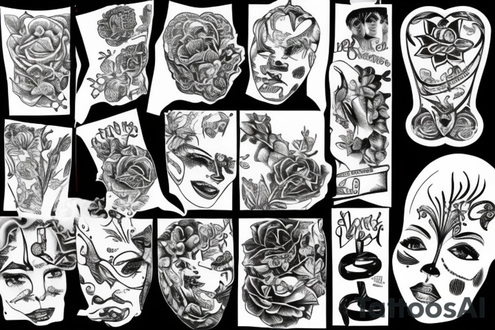 jean shorts tattoo idea