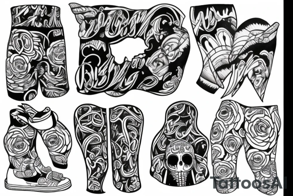 pants tattoo idea