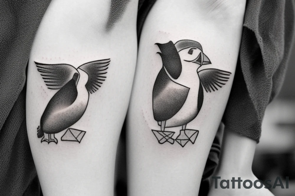 Puffin tattoo idea