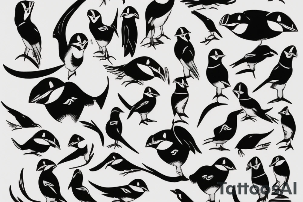 Puffin tattoo idea
