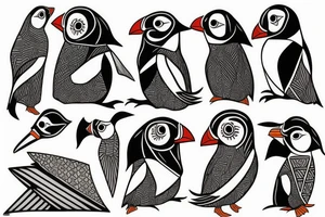 Puffin tattoo idea