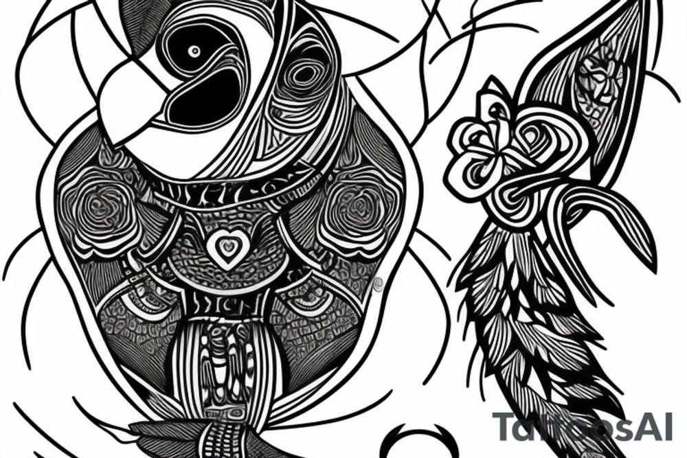 Puffin tattoo idea