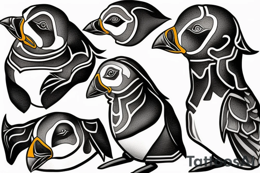 Puffin tattoo idea