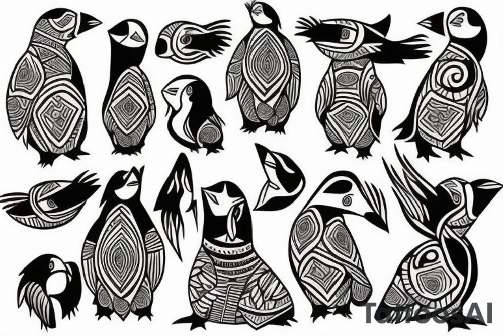 Puffin tattoo idea