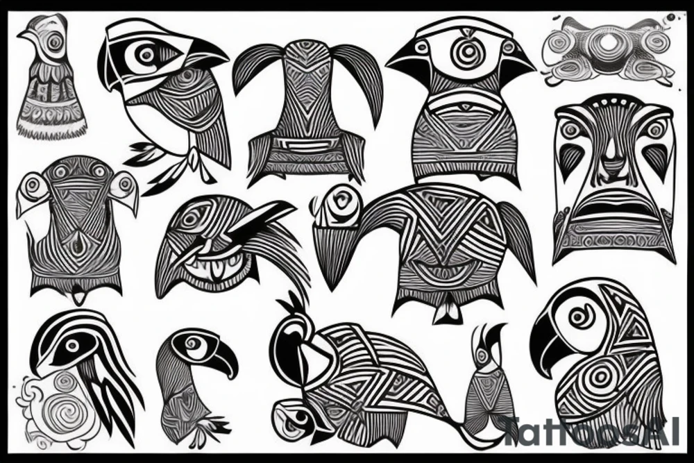 Puffin tattoo idea