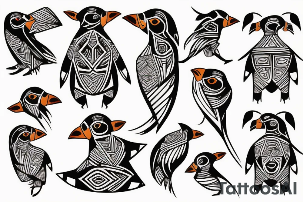 Puffin tattoo idea