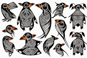 Puffin tattoo idea