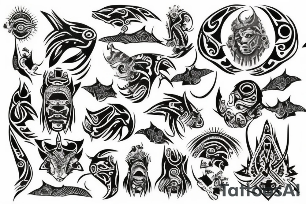 Mola art tattoo idea