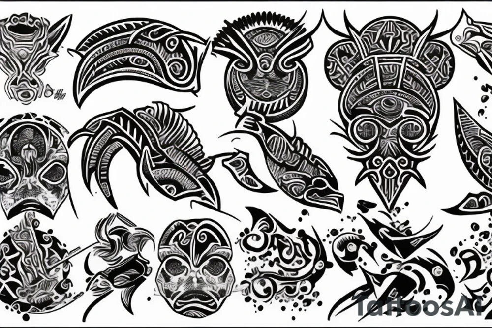 Mola art tattoo idea