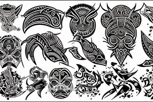 Mola art tattoo idea