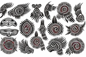 Kuna Indian mola tattoo idea