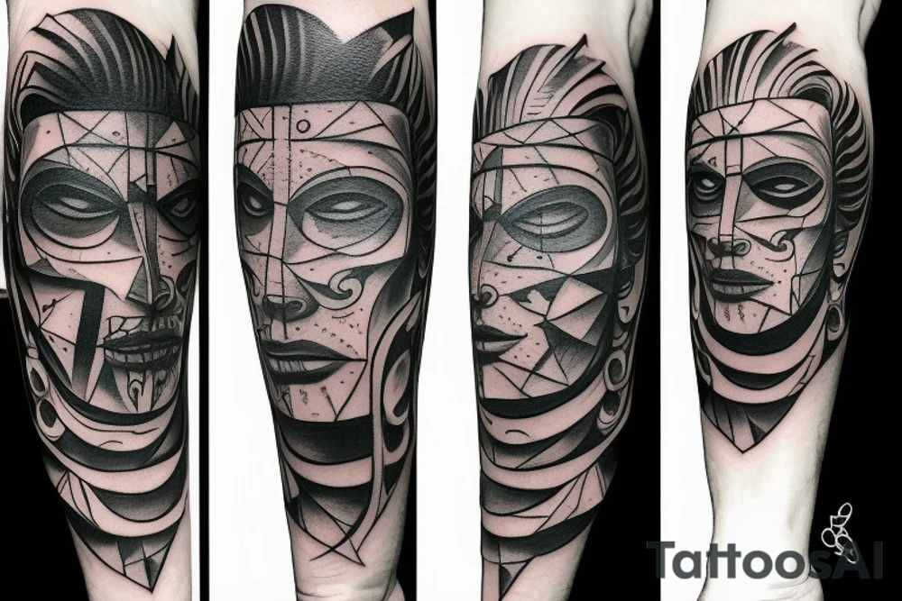 Lobo e homem de ferro tattoo idea