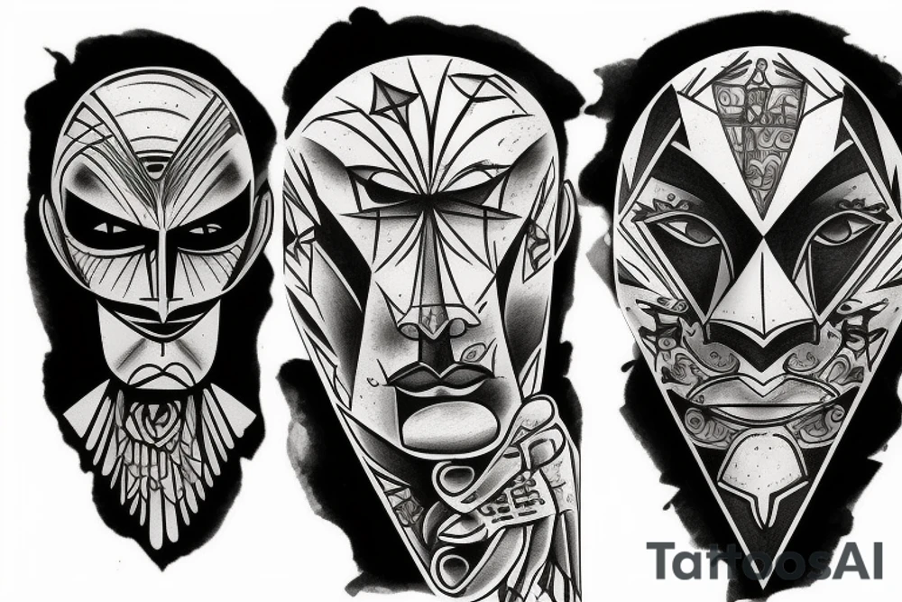 Lobo e homem de ferro tattoo idea