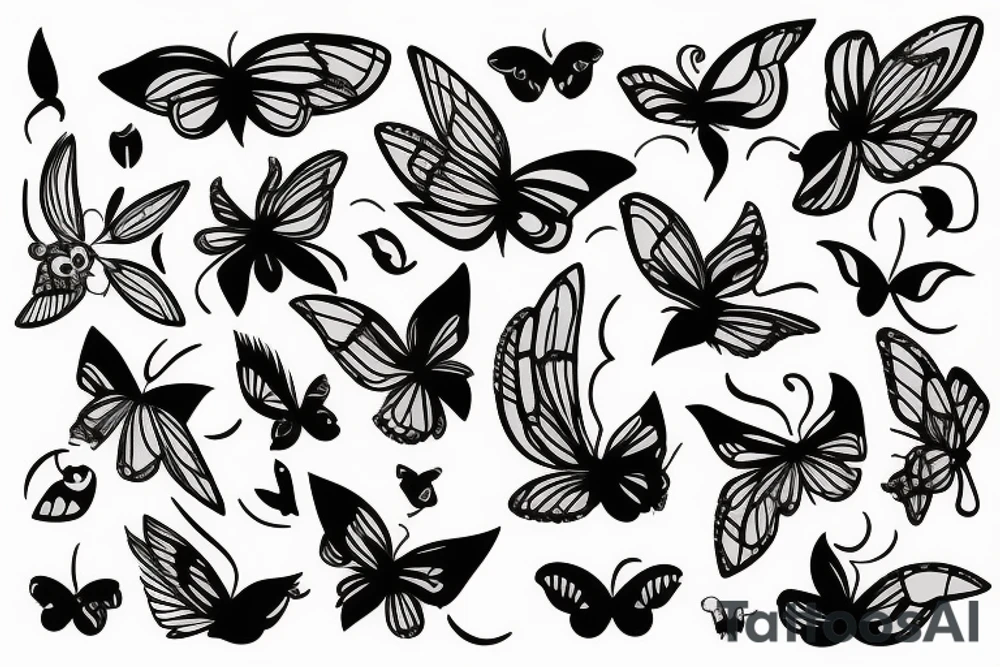 Borboleta tattoo idea