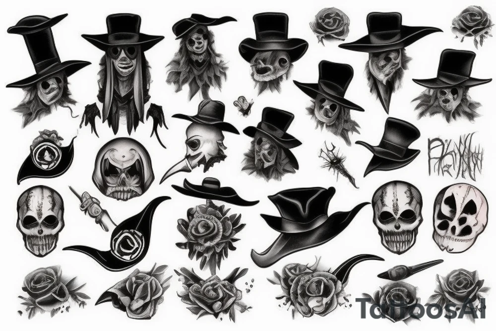 Dark scary tattoo idea