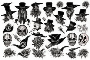 Dark scary tattoo idea