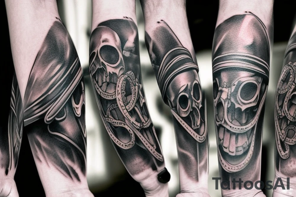 Dark scary tattoo idea