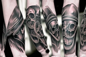 Dark scary tattoo idea